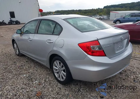 2012 Honda Civic Ex-L из США, поврежденный, VIN 2HGFB2F99CH503811